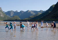 Fr&aring;n workshop i Lofoten